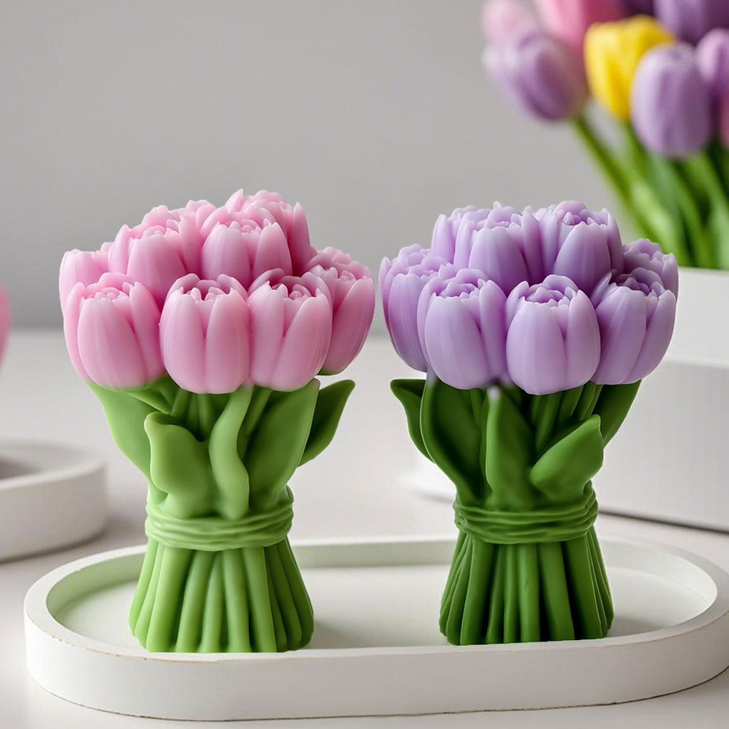 Soap Making Gifts - Valentinstag Geschenk Tulpe Bouquet Silikon Form