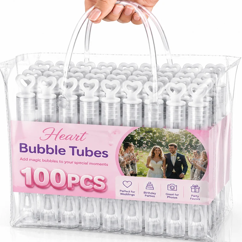 Soap Making Jug - Herzförmige Seifenblasenflaschen mit Zauberstab, Leere Seifenflaschen