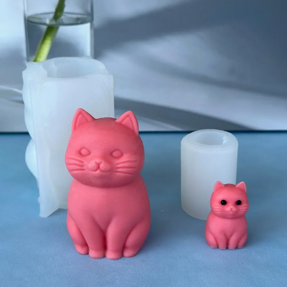 Soap Making Animal Fat - 3D Fette Katze Tier-Silikonform für Kerzen