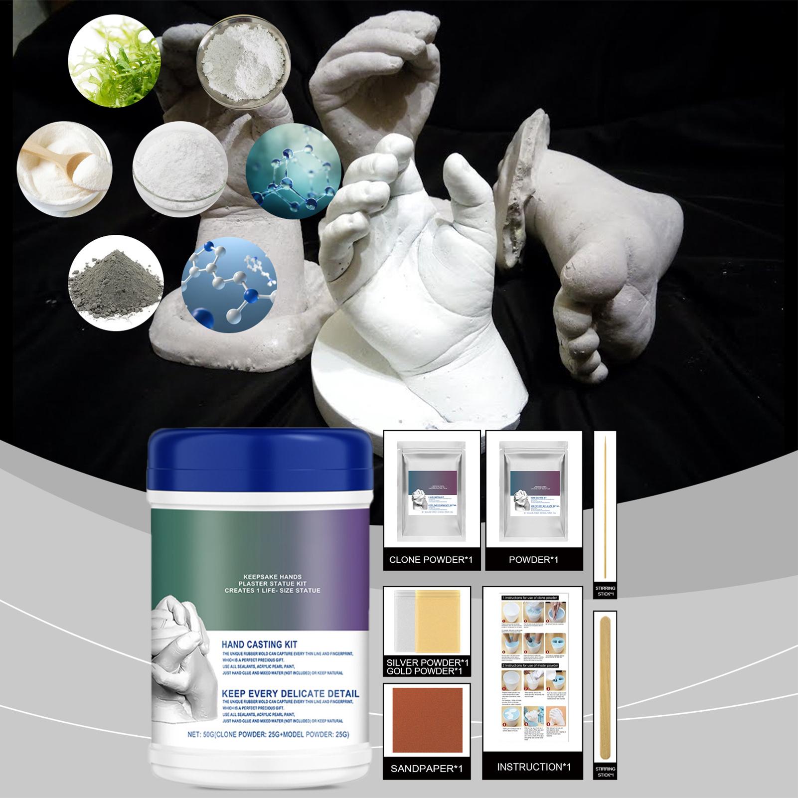 Soap Making Ideas - Baby-Hand- und Fußabdruck-Set, Seifenherstellungszubehör, Gips für