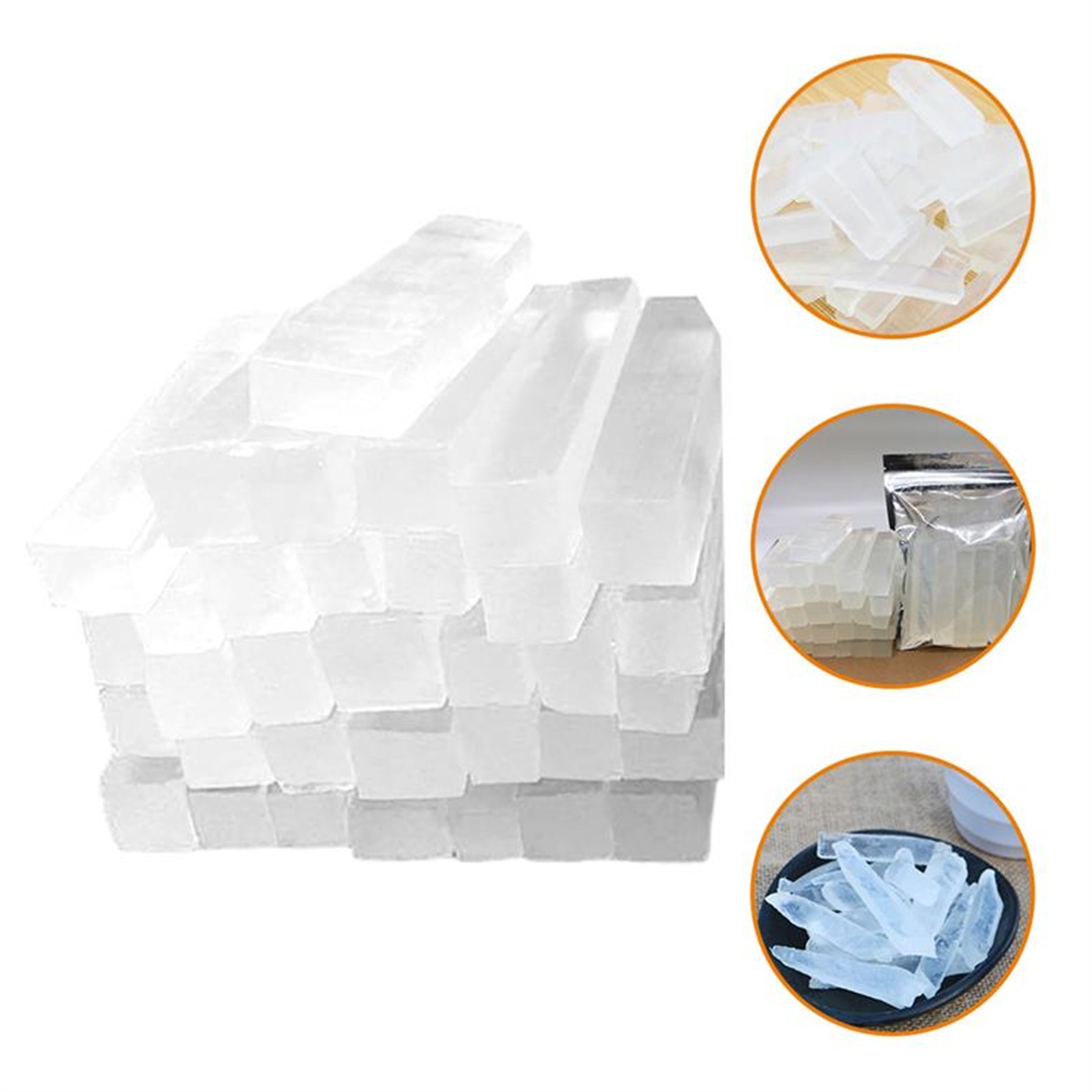 Soap Making Vendors - 250g Beutel Klares Glycerin-Seifenbasis für Bio-Handseifenherstellung,