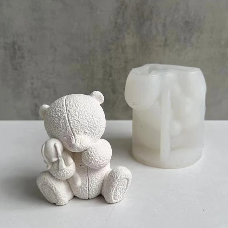 Soap Making Business - Gewebte Bär Kerze Silikonform 3D Bär