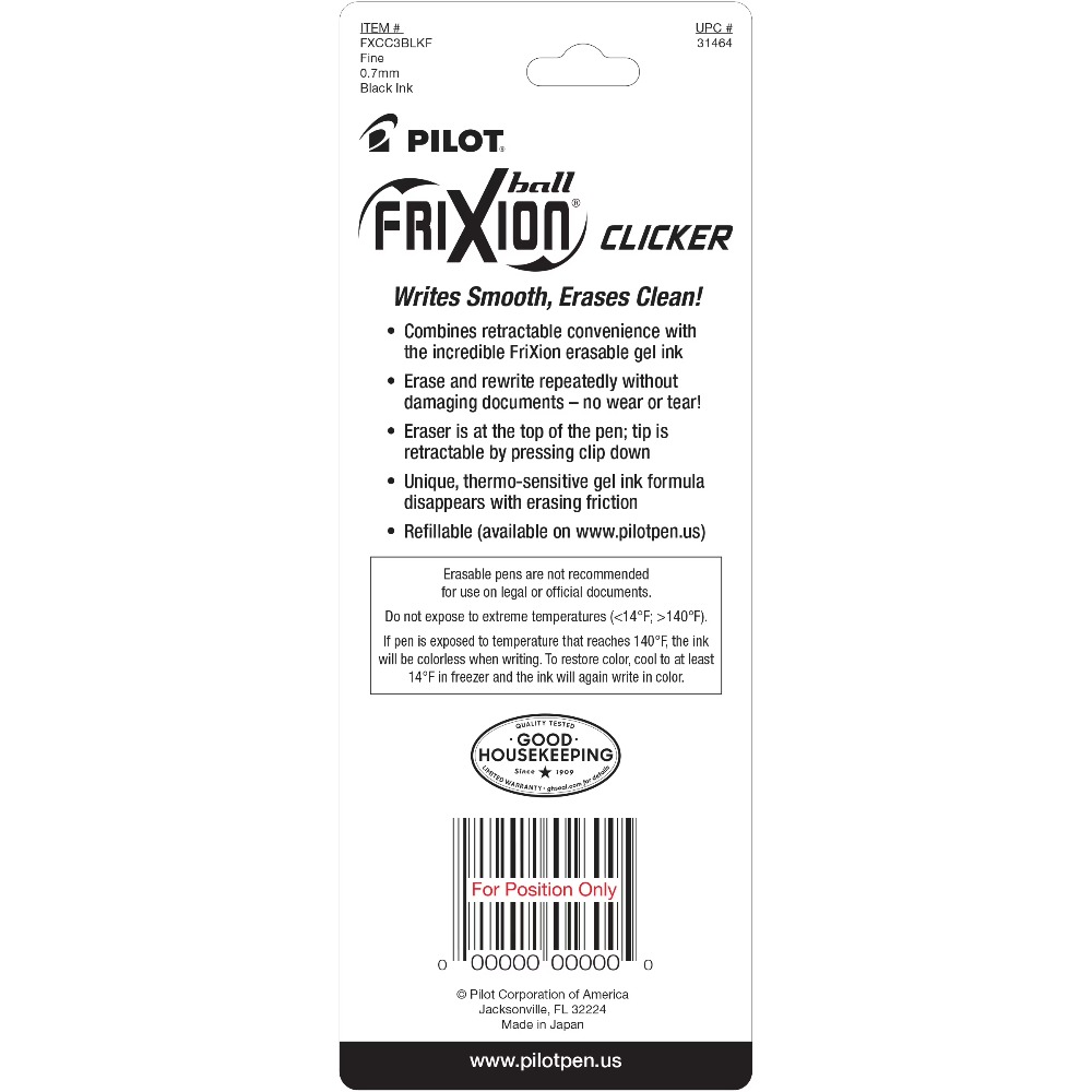 Pilot Frixion Clicker Radierba – Pilot Pen Frixion Bewertung und Preis