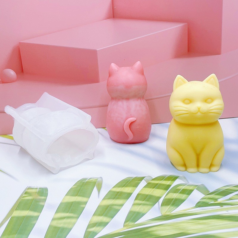 3D Fette Katze Tier-Silikonfor – Soap Making Animal Fat Bewertung und Preis