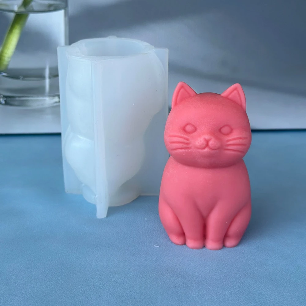 3D fette katze Tier Silikon Ke – Soap Making Animal Fat Bewertung und Preis