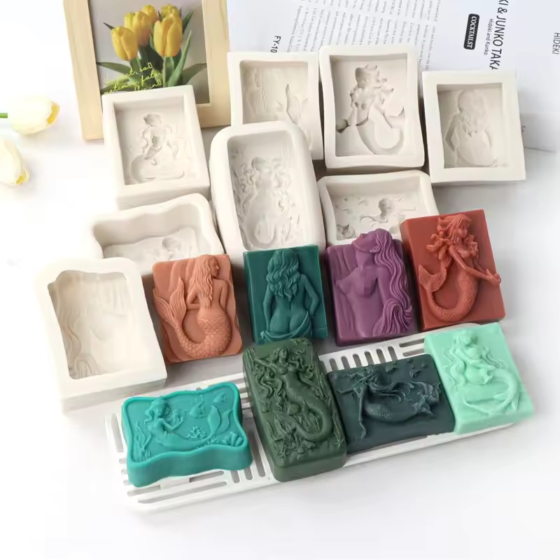 Rechteckige 3D-Meerjungfrauen- – Soap Making Business Bewertung und Preis
