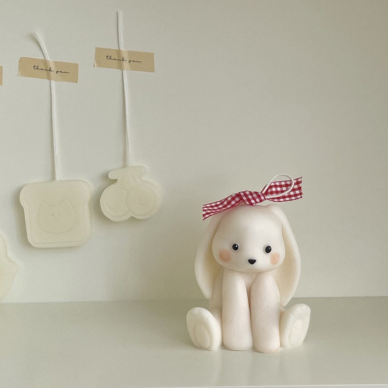 Sitzende Kaninchen-Silikon-Ker – Soap Making Gifts Bewertung und Preis