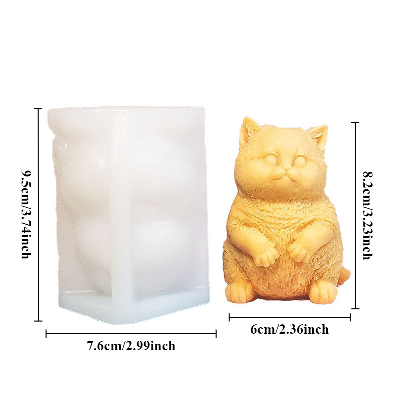 DIY Stehende Dicke Katze Silik – Soap Making Animal Fat Bewertung und Preis