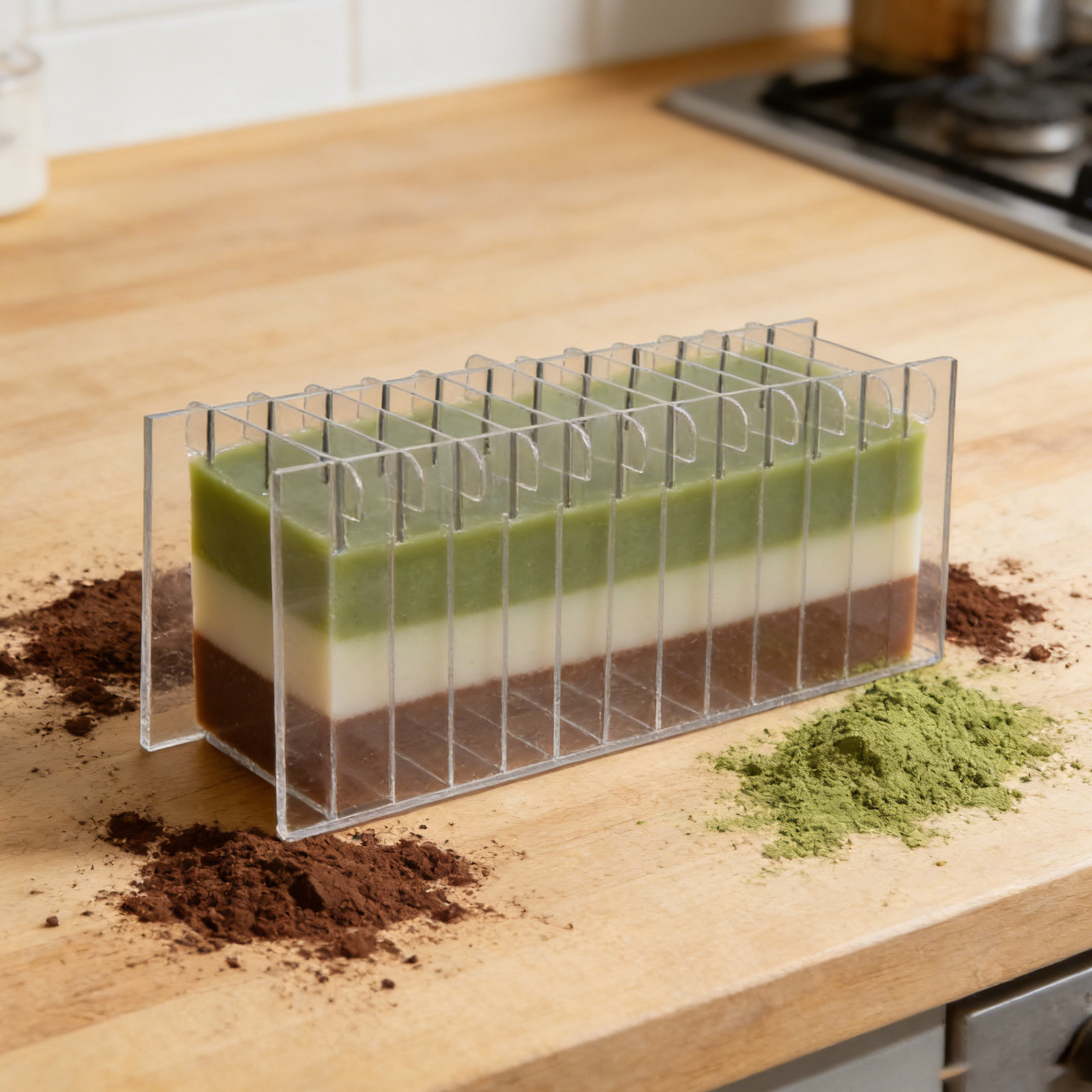 Acryl-Seifenteiler für Silikon – Soap Making Books Bewertung und Preis