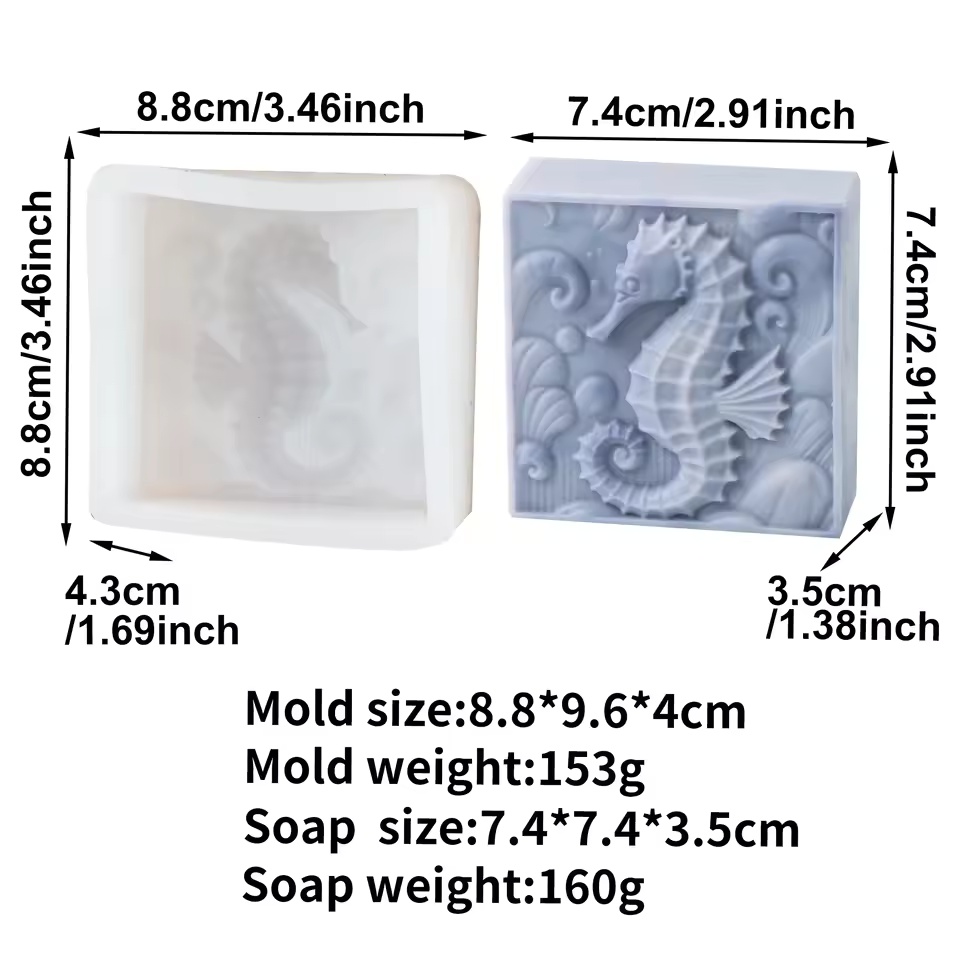 3D Seepferdchen Silikon-Seifen – Soap Making Gifts Bewertung und Preis