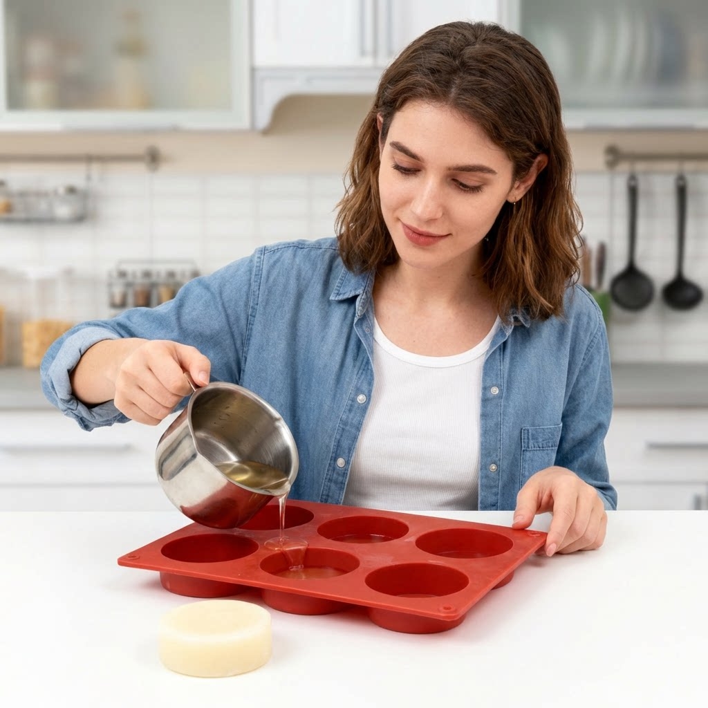 Runde Silikon-Seifenform DIY H – Soap Making Business Bewertung und Preis